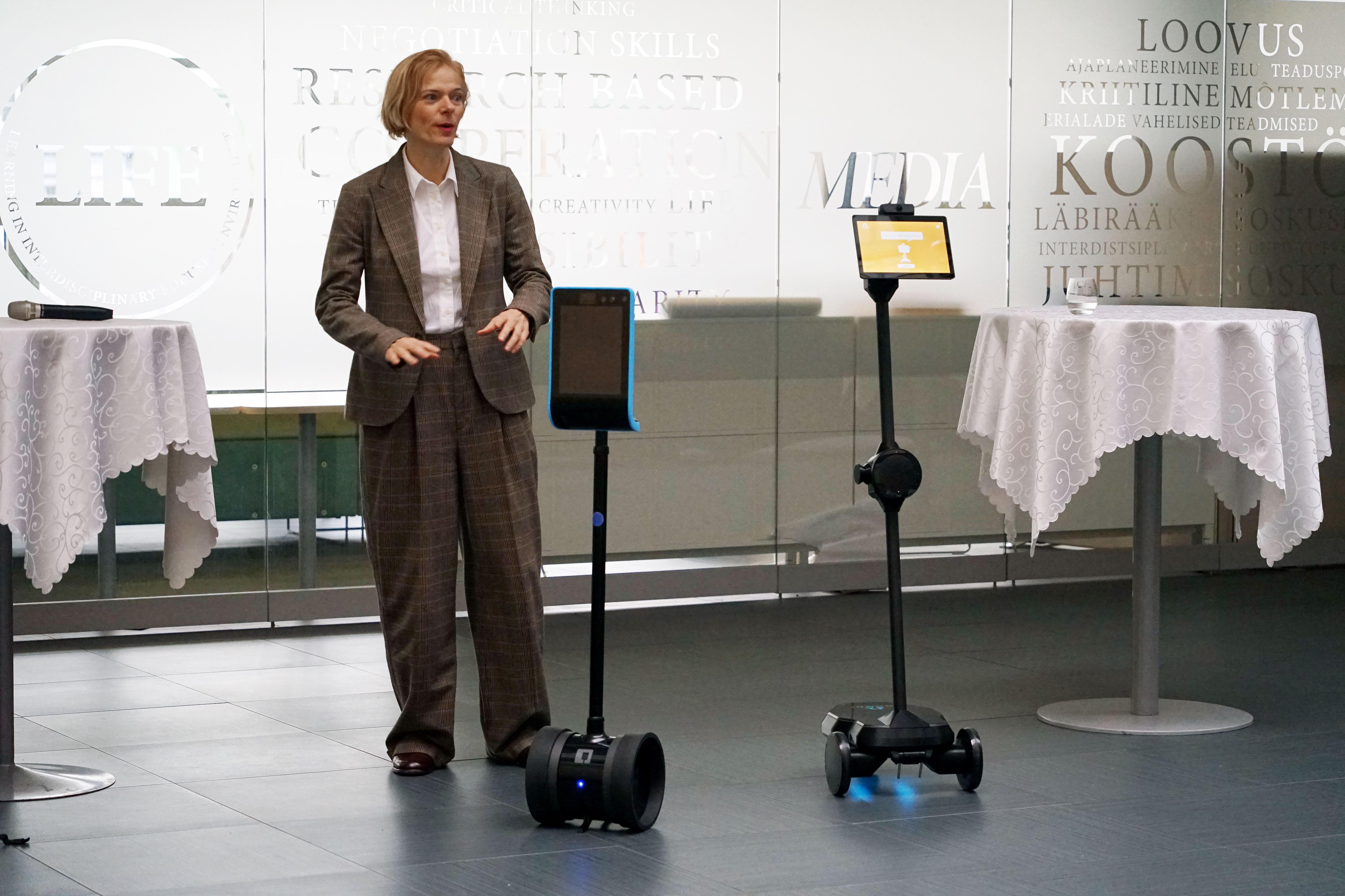 Workshop on telepresence robotics in Tallinn University